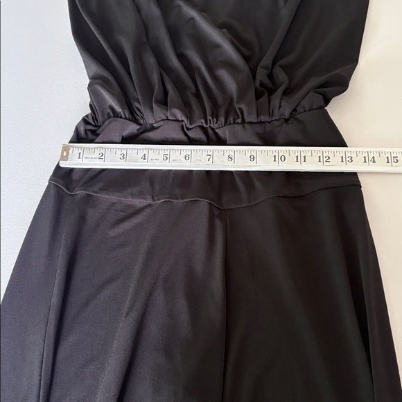 Julian Chang Lola Halter Neck Wide Leg Jumpsuit in Black Formal Dressy Size M - Picture 10 of 11